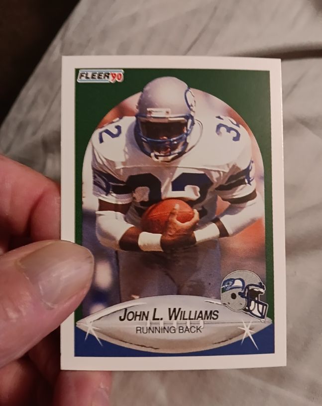 1990 Fleer #274 John L. Williams — front