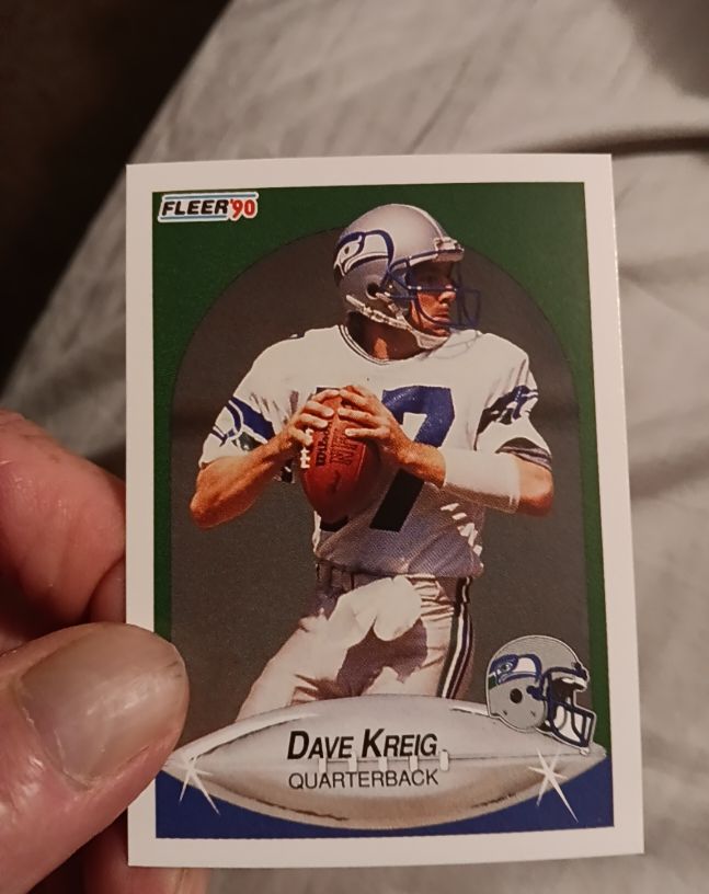 1990 Fleer #269 Dave Krieg — front