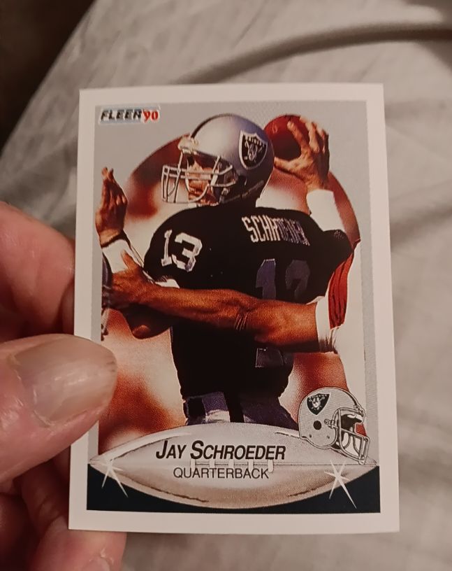 1990 Fleer #259 Jay Schroeder — front