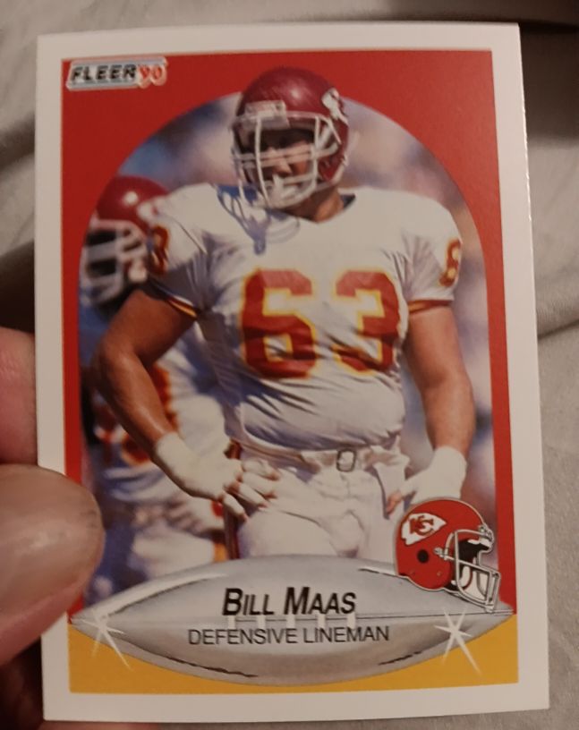 1990 Fleer #203 Bill Maas — front