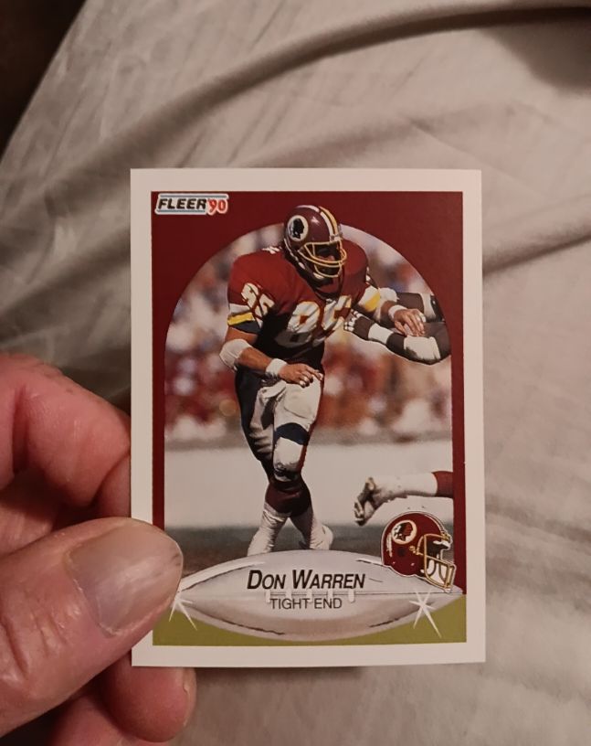 1990 Fleer #168 Don Warren — front