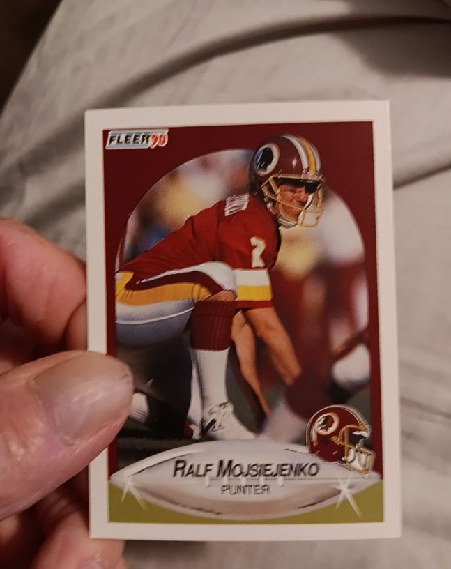 1990 Fleer #163 Ralf Mojsiejenko — front