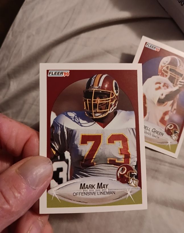 1990 Fleer #162 Mark May — front