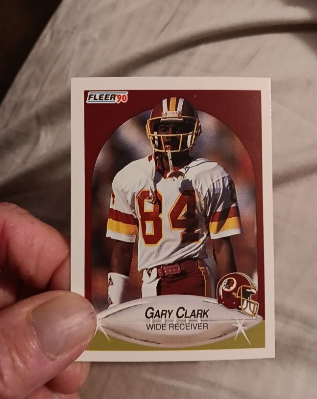 1990 Fleer #154 Gary Clark Washington Redskins — front