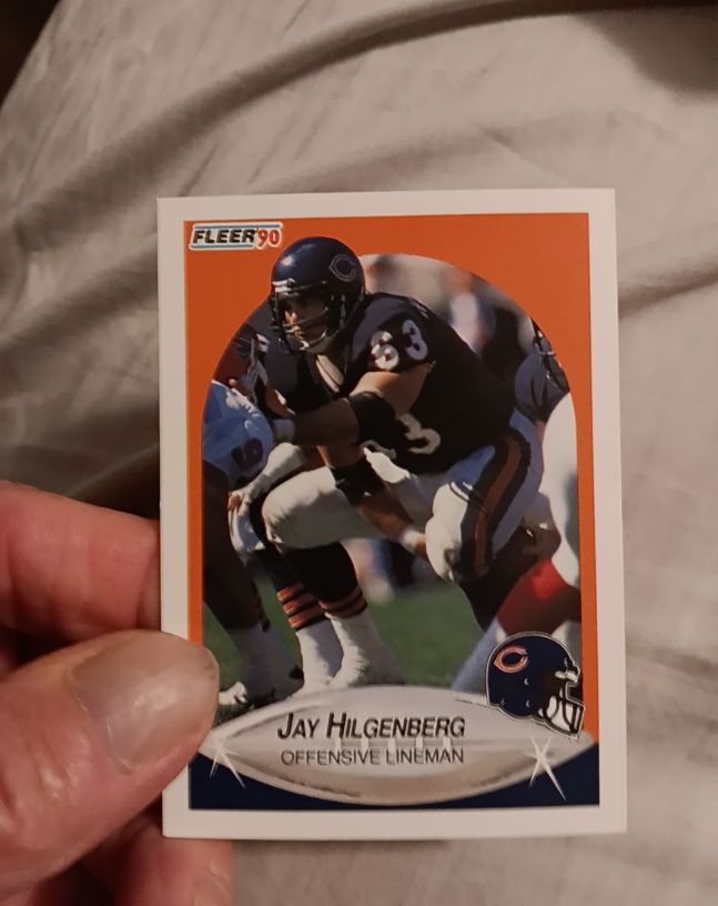 1990 Fleer #293 Jay Hilgenberg — front