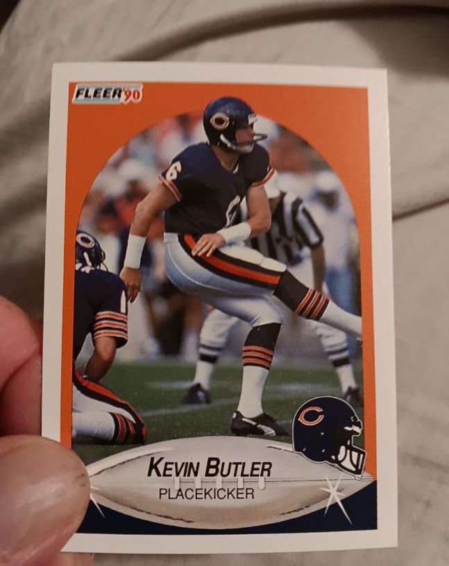 1990 Fleer #289 Kevin Butler — front
