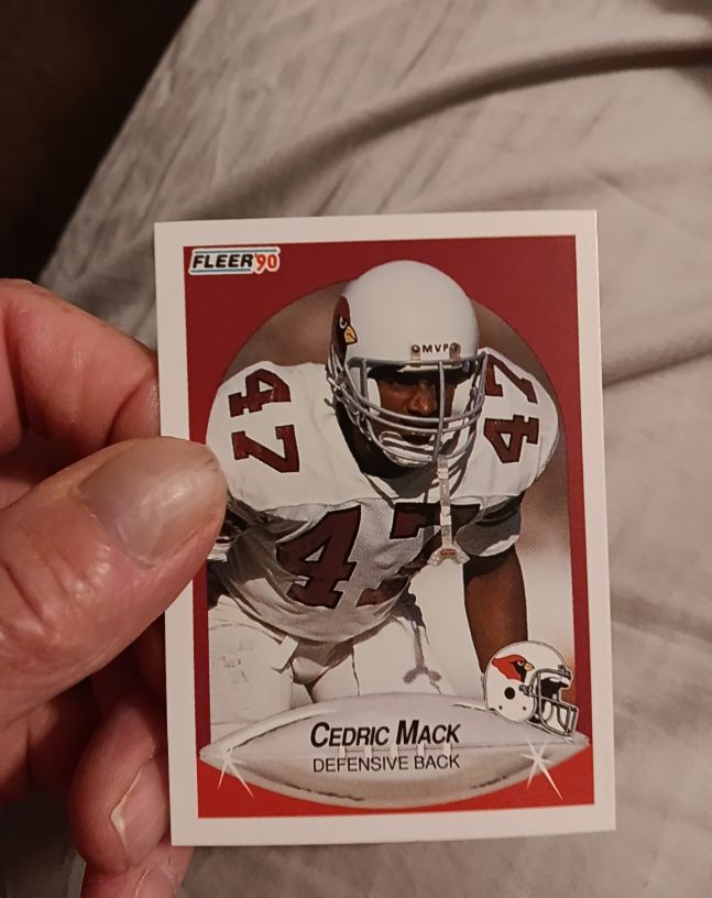 1990 Fleer #336 Cedric Mack — front