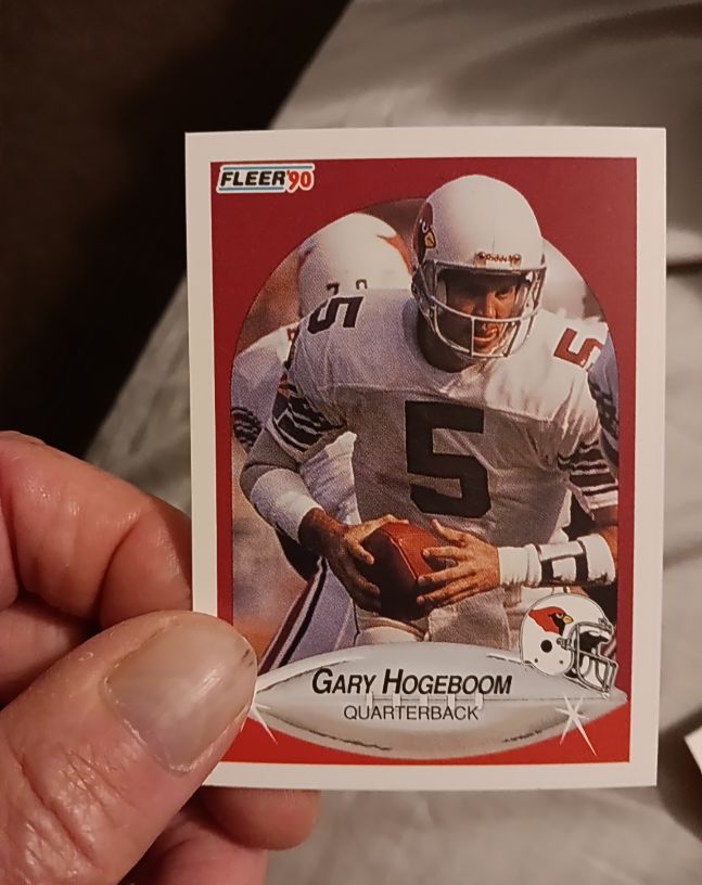 1990 Fleer #335 Gary Hogeboom — front