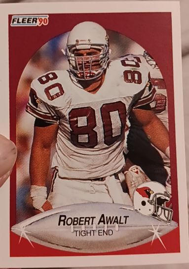 1990 Fleer #330 Robert Awalt — front