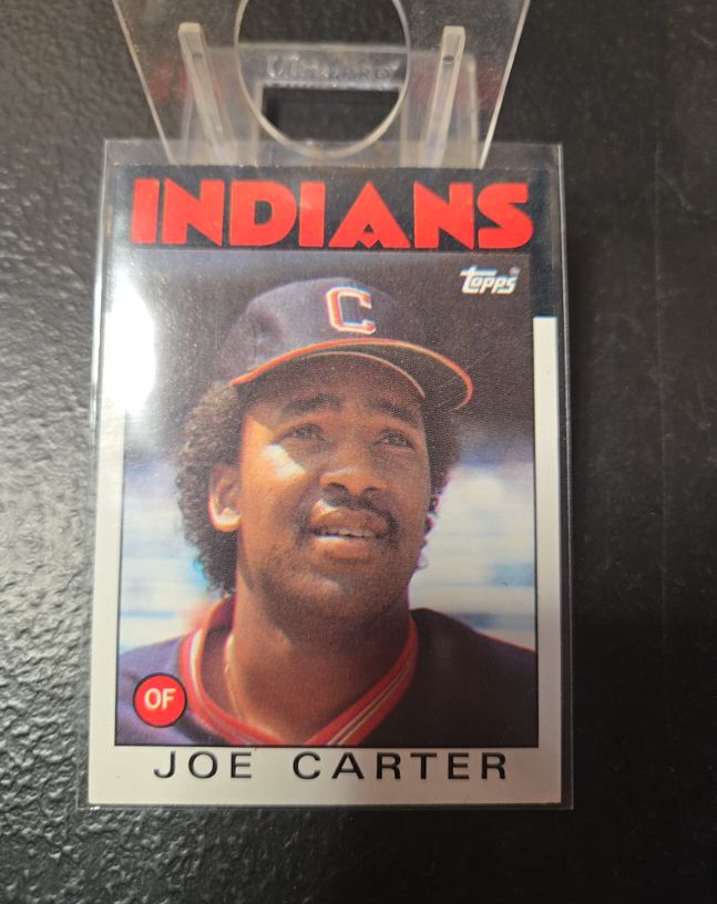 1986 Topps #377 Joe Carter — front