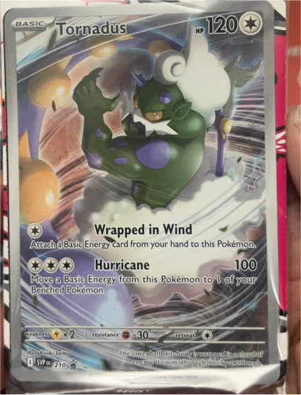 2025 Pokémon TCG SV: Scarlet & Violet Promo Cards #210 Tornadus — front