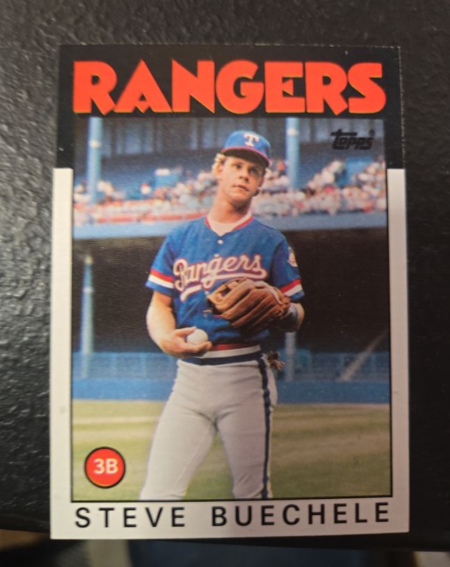 1986 Topps #397 Steve Buechele — front