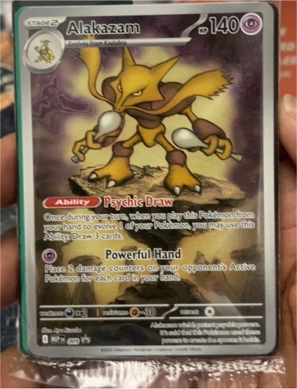 2025 Pokémon TCG Mega Evolution Promo #009 Alakazam — front