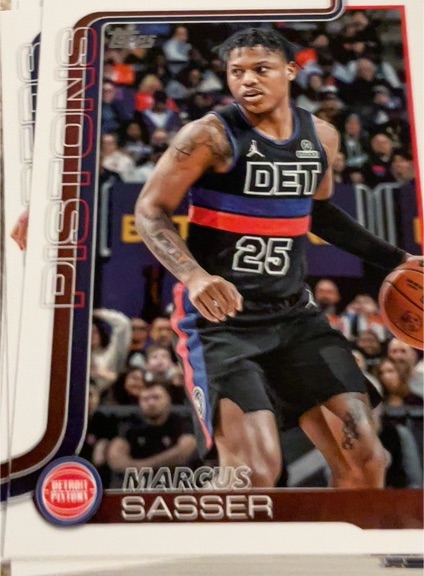 2025-26 Topps #46 Marcus Sasser — front