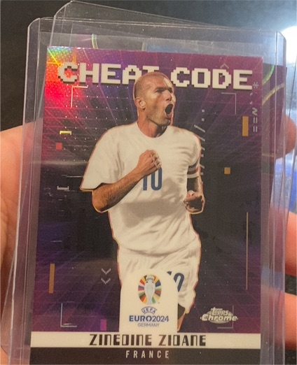 2024 Topps Chrome UEFA Euro #CC-3 Zinedine Zidane — front
