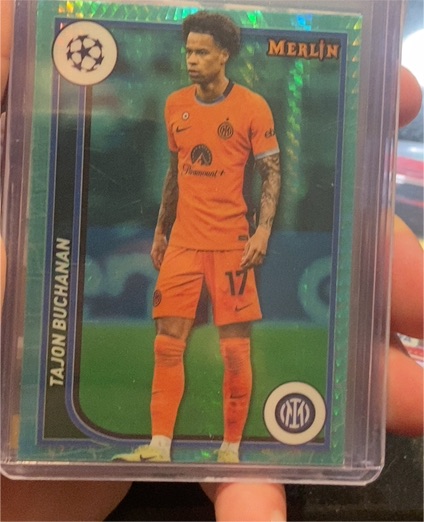 2023-24 Topps Merlin UEFA #110 Tajon Buchanan — front