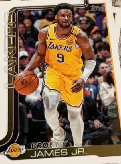 2025-26 Topps #152 Bronny James Jr. — front