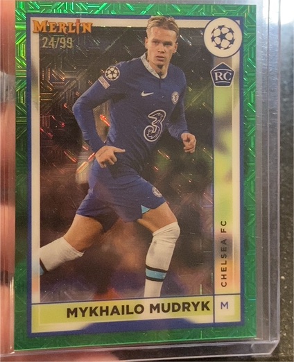 2022-23 Topps Merlin Chrome UEFA #41 Mykhailo Mudryk Rookie Chelsea FC — front