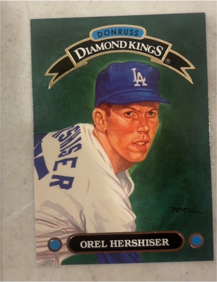 1993 Donruss Diamond Kings #DK-14 Orel Hershiser — front