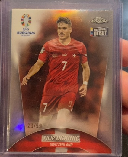2024 Topps Chrome UEFA Euro #129 Filip Ugrinic — front