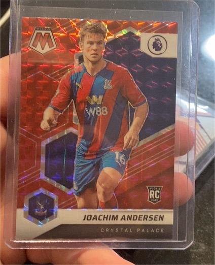 2021-22 Panini Mosaic Premier League #133 Joachim Andersen — front