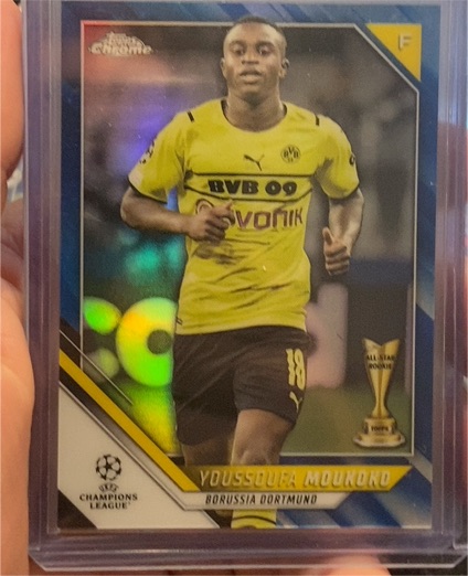 2021-22 Topps Chrome UEFA Champions League #194 Youssoufa Moukoko — front