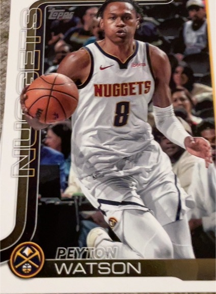 2025-26 Topps #106 Peyton Watson — front