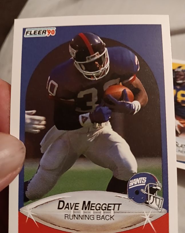 1990 Fleer #73 Dave Meggett — front