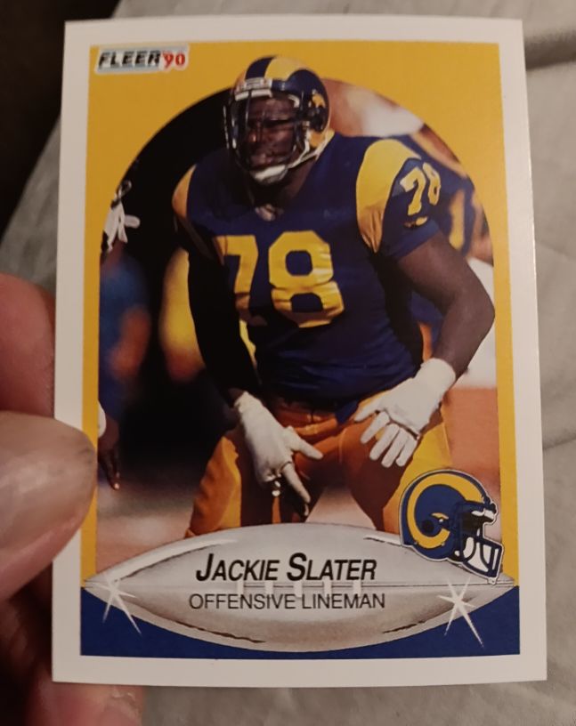 1990 Fleer #45 Jackie Slater — front