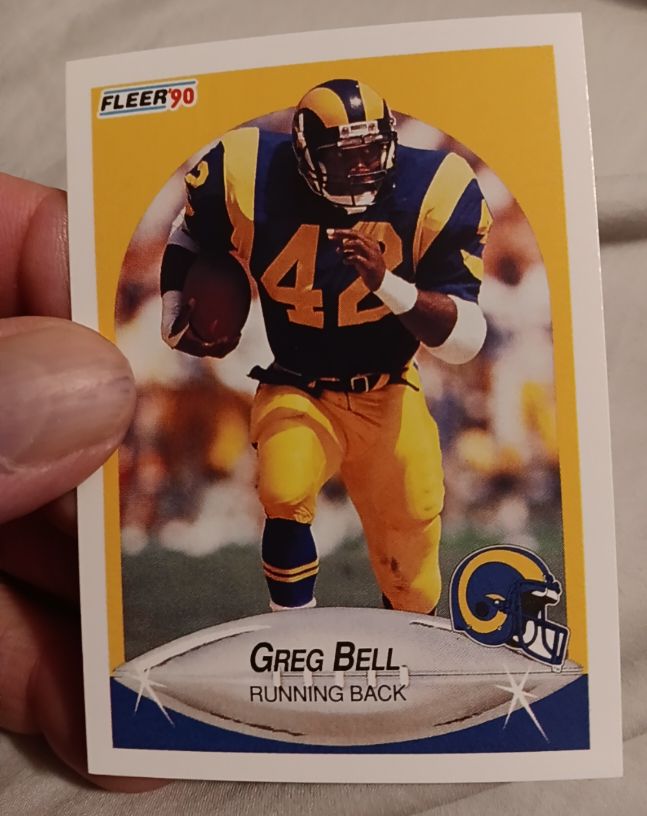 1990 Fleer #34 Greg Bell — front