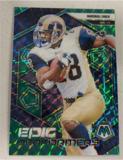 2025 Panini Mosaic Epic Performers #14 Marshall Faulk — front