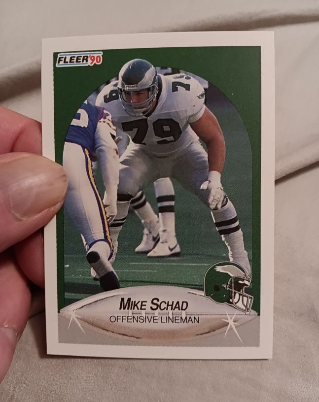 1990 Fleer #89 Mike Schad — front