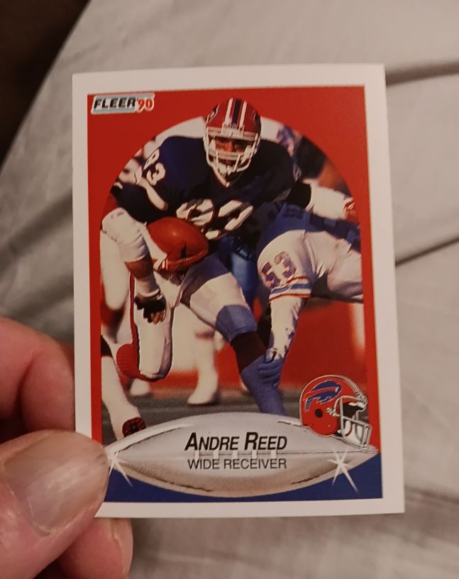 1990 Fleer #119 Andre Reed — front