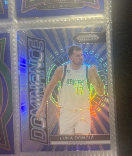 2023-24 Panini Prizm #2 Luka Dončić Dominance — front