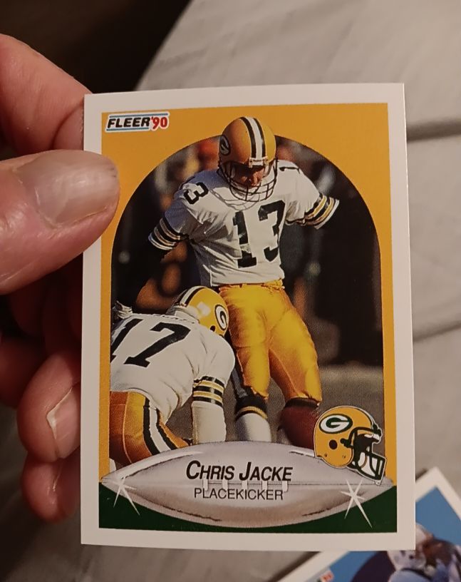 1990 Fleer #173 Chris Jacke — front