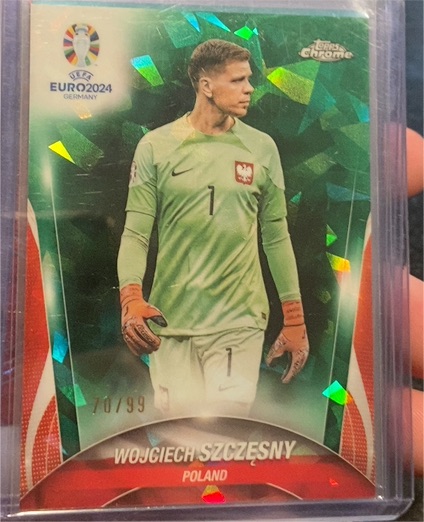 2024 Topps Chrome UEFA Euro #27 Wojciech Szczesny — front