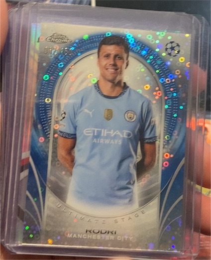 2024-25 Topps UEFA Club Competitions Ultimate Stage Chrome #USC-36 Rodri — front