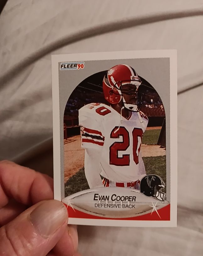 1990 Fleer #374 Evan Cooper — front