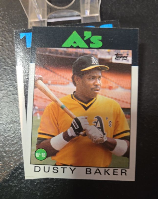 1986 Topps #645 Dusty Baker — front