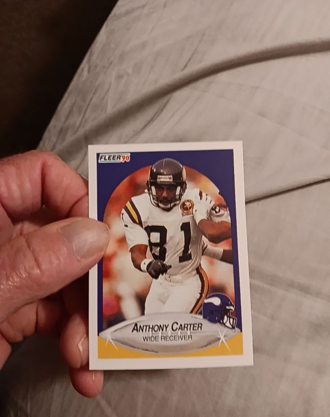 1990 Fleer #81 Anthony Carter — front