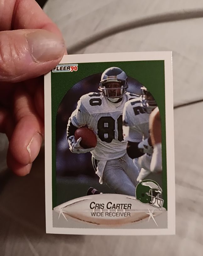 1990 Fleer #81 Cris Carter — front