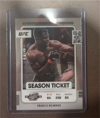 2022 Panini Chronicles UFC Contenders Optic Season Ticket #363 Francis Ngannou — front