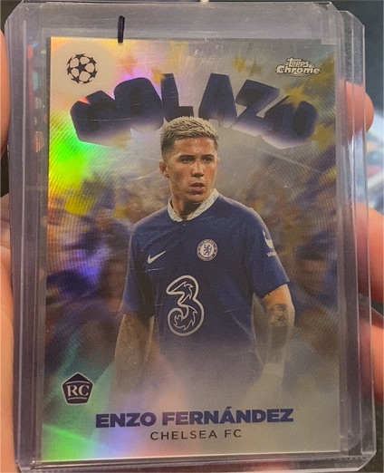 2022-23 Topps Chrome UEFA Golazo #G-2 Enzo Fernández — front