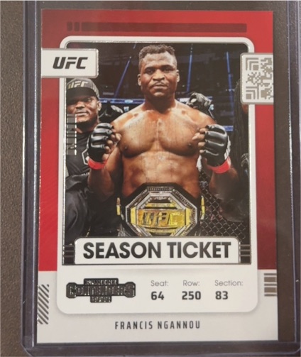 2022 Panini Chronicles UFC Contenders Season Ticket #104 Francis Ngannou — front