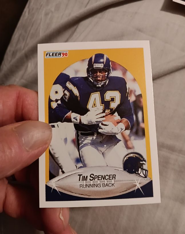 1990 Fleer #314 Tim Spencer — front