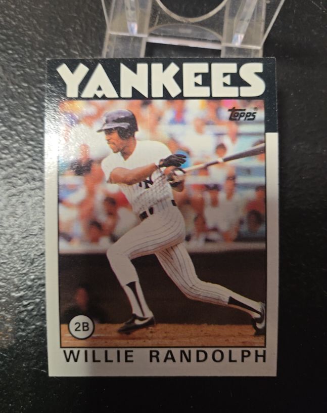 1986 Topps #455 Willie Randolph — front