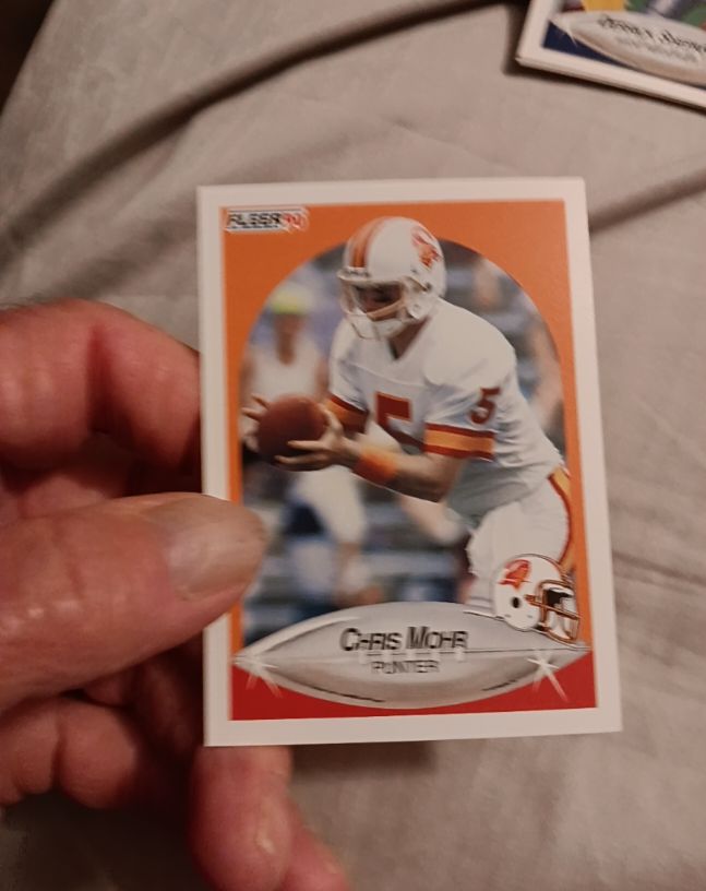 1990 Fleer #351 Chris Mohr — front