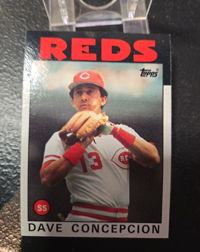 1986 Topps #195 Dave Concepcion Cincinnati Reds — front