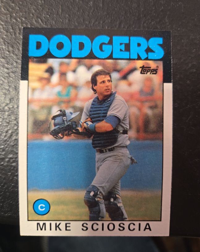 1986 Topps #468 Mike Scioscia — front