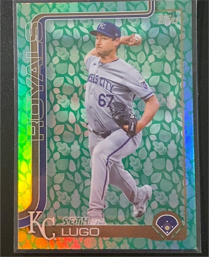 2025 Topps Series 1 Easter Holiday Green Foil #206 Seth Lugo — front